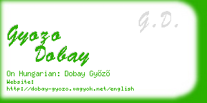 gyozo dobay business card