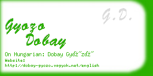 gyozo dobay business card